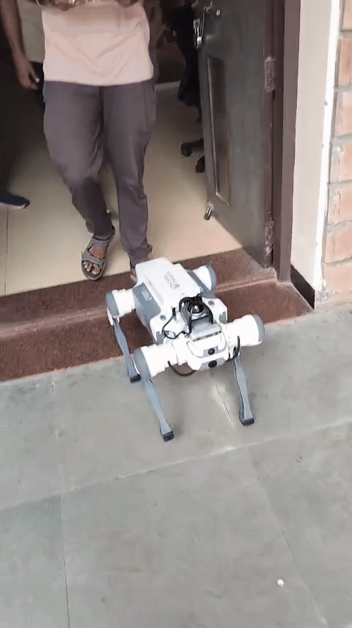 Lite3 real-world joystick teleoperation